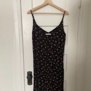 Reformation dark floral midi dress